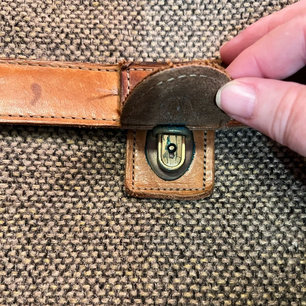 Hartmann Overnight Travel Tweed Shoulder Bag VTG